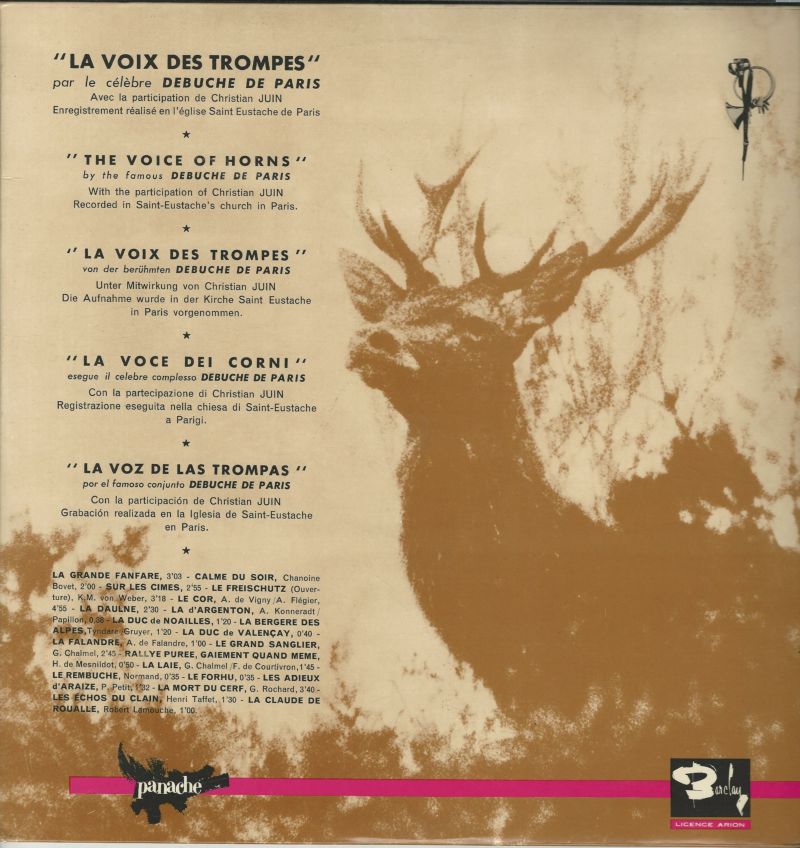 LE DEBUCHE DE PARIS 33T Barclay 820 003 La Voix Des Trompes – Image 2