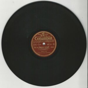 Edith PIAF 78T25 Columbia BF 311 Tous Les Amoureux Chantent / Le Ciel Est Fermé