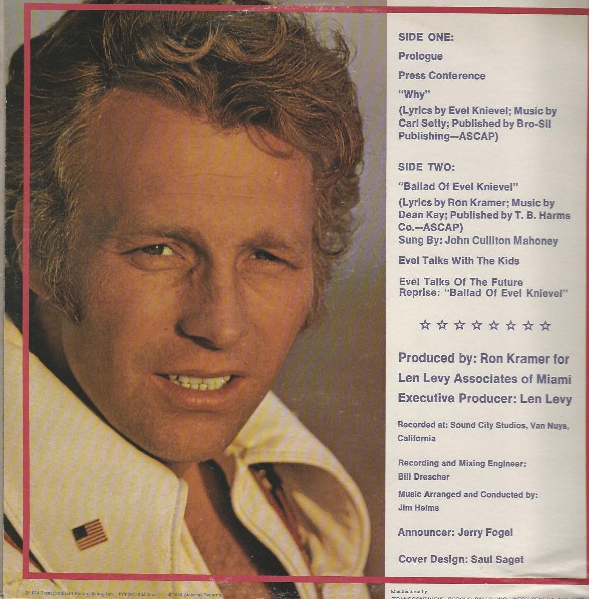 EVEL KNIEVEL 33T Amherst AMH 1001 Evel Knievel – Image 2