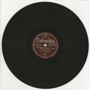 Les Compagnons De La Chanson 78T25 Columbia BF 483 Un Amour Pleurait /Comme Un P'tit Coquelicot