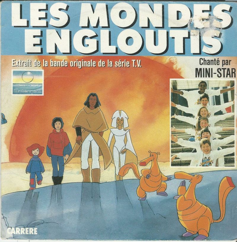 MINI STARS 45SP Carrere 13 859 Les Mondes Engloutis BO Série TV
