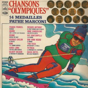 CHANSONS OLYMPIQUES GRENOBLE 1968 33T stéréo VSM SHTX 340 595 Ils sont tous à Grenoble 14 Médailles Pathé Marconi