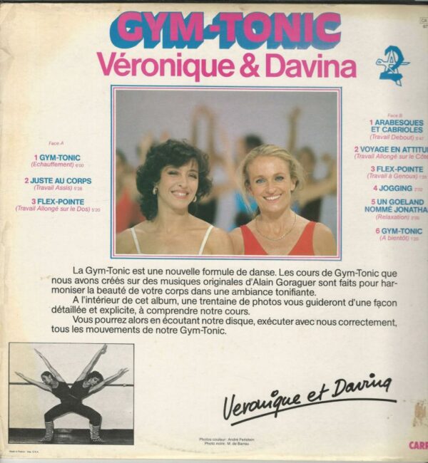 VERONIQUE ET DAVINA 33T Carrère 67 935 Gym-Tonic musique d'Alain Goraguer – Image 2