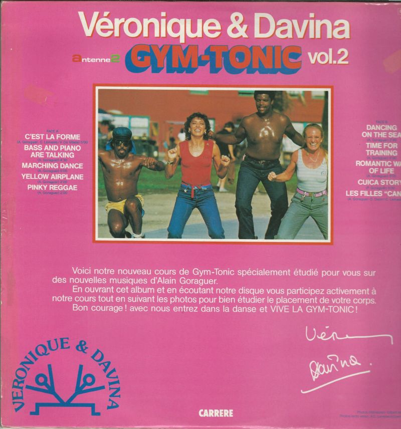 VERONIQUE ET DAVINA 33T Carrère 66 062 Gym-Tonic N° 2 Musique d'Alain Goraguer – Image 2