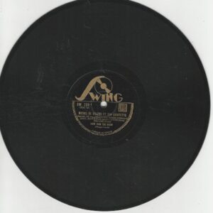 Michel de VILLERS et son quintette 78T25 Swing SW 239 How high the moon / Shufflin'at Hollywood