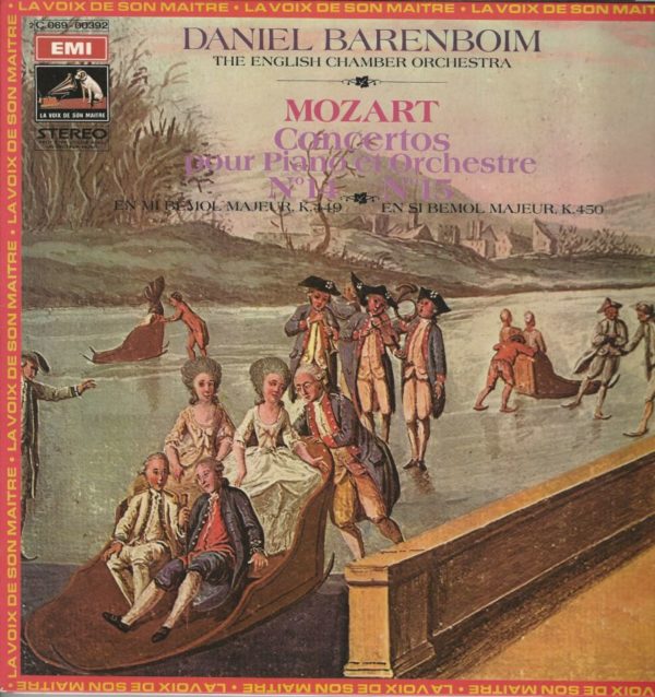 Daniel BARENBOIM 33T La Voix de son Maître 2C 069 00392 Mozart: Concertos pour Piano et Orchestre N°14 en MI Bémol Majeur K 449 /N° 15 en SI Bémol Majeur K 450