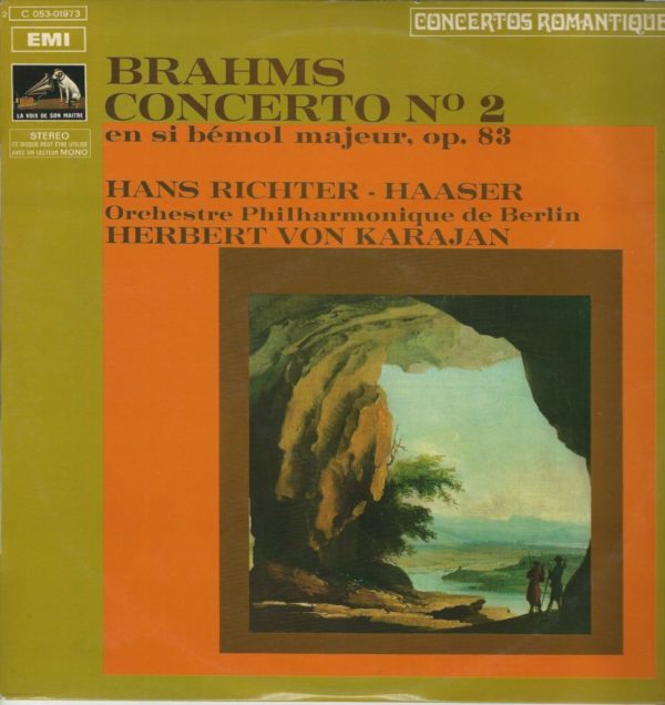 Hans RICHTER-HAASER piano 33T emi vsm 2C053 01973 Brahms: Concerto N°2 en SI Bémol Majeur op 83 pour Piano et Orchestre