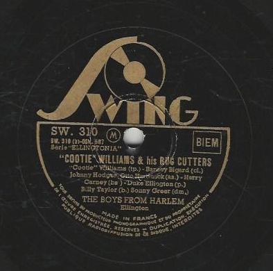 Cootie WILLIAMS & his BUG CUTTERS 78T25 Swing SW 310 Delta mood / The boys from Harlem – Image 2