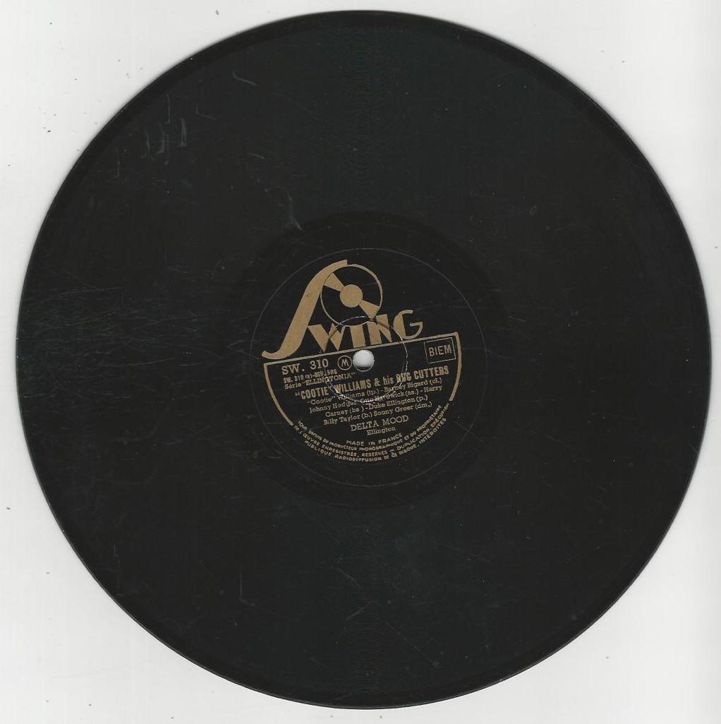 Cootie WILLIAMS & his BUG CUTTERS 78T25 Swing SW 310 Delta mood / The boys from Harlem