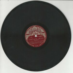 QHCF avec Django REINHARDT et Stéphane GRAPPELLY 78T25 Decca F 6 875 Three little words / Appel indirect