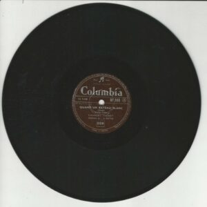 Charles TRENET 78T25 Columbia BF 598 Quand Un Bateau Blanc/En Avril A Paris