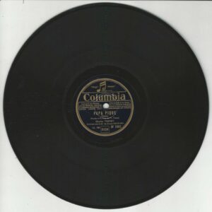 Charles TRENET 78T25 Columbia DF 2802 Papa Pique/Chanson du Joli Feu de Bois