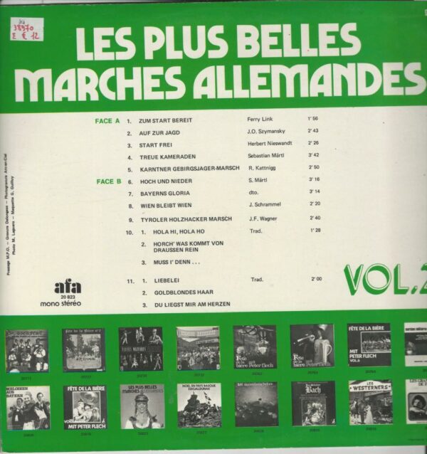 Les Plus Belles Marches Allemandes 33T AFA 20 823 – Image 2