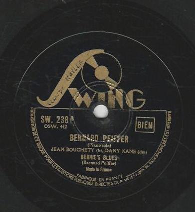 Bernard PFEIFFER 78T25 Swing SW 238 That Good Old Fats / Bernie's Blues – Image 2