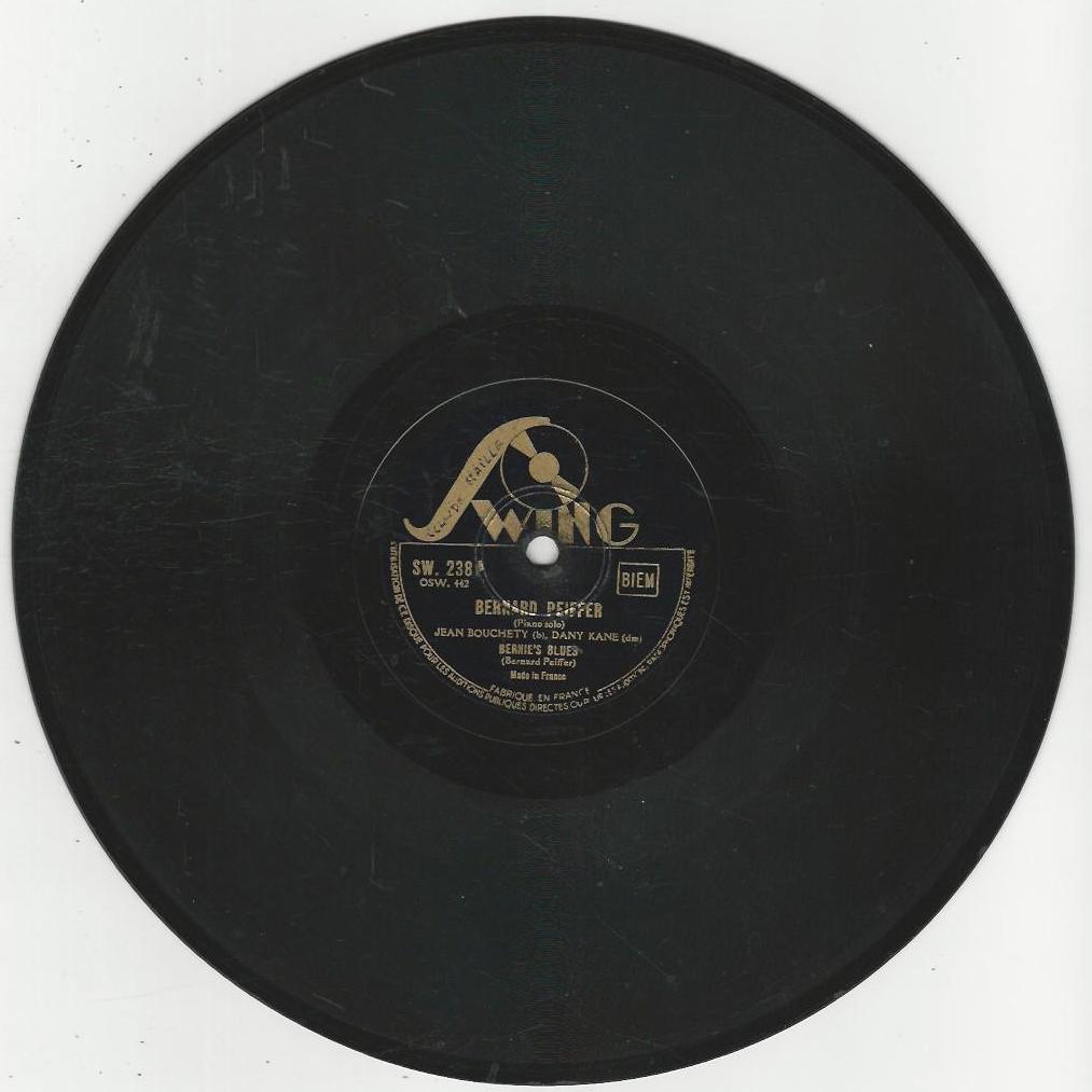 Bernard PFEIFFER 78T25 Swing SW 238 That Good Old Fats / Bernie's Blues