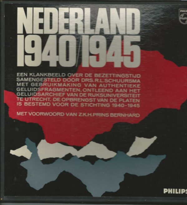 Coffret 33Tx2 + Livret Philips D 088 047 / 048 L NEDERLAND 1940/1945 Divers documents et photos