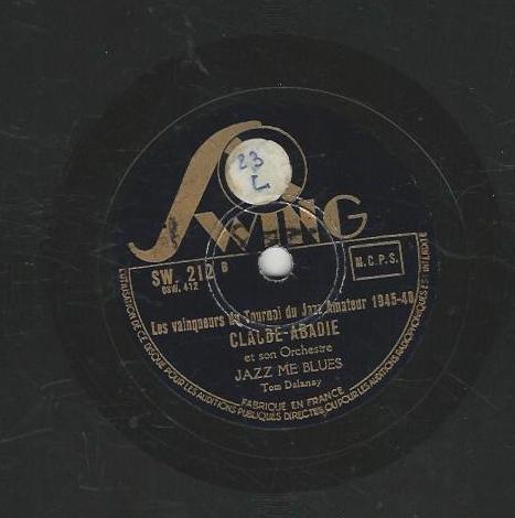 Claude ABADIE 78T25 Swing SW 212 Tin roof blues / Jazz me blues – Image 3