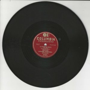 Edith Piaf 78T25 Columbia 4015F Le Chant Du Pirate-Adieu Mon Coeur