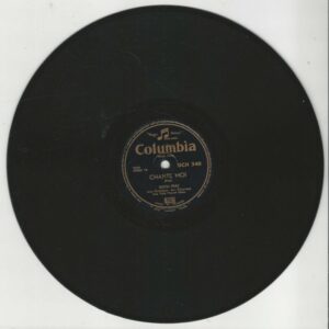 Edith PIAF 78T25 Columbia DCH 340 Chante Moi / Télégramme