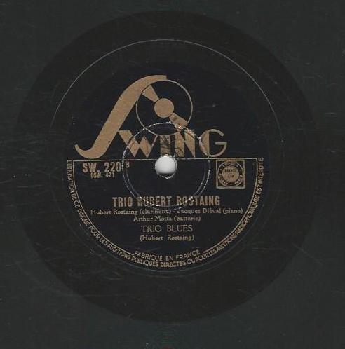 Trio Hubert ROSTAING 78T25 Swing SW 220 Huguette / Trio blues – Image 2