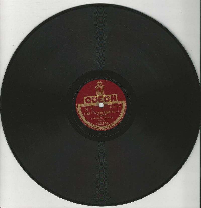 Raymond TROUARD piano 78T30 Odéon 123 844 Nocturne En Fa Dièse Majeur Op 15 / Etude N°3 MI Majeur Op 10 – Image 2
