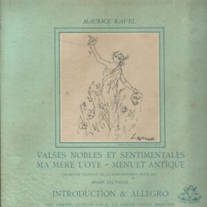 ANDRE CLUYTENS 33T ANGEL RECORDS 35173 RAVEL VALSES NOBLES ET SENTIMENTALES-MA MERE L OYE-MENUET ANTIQUE +++