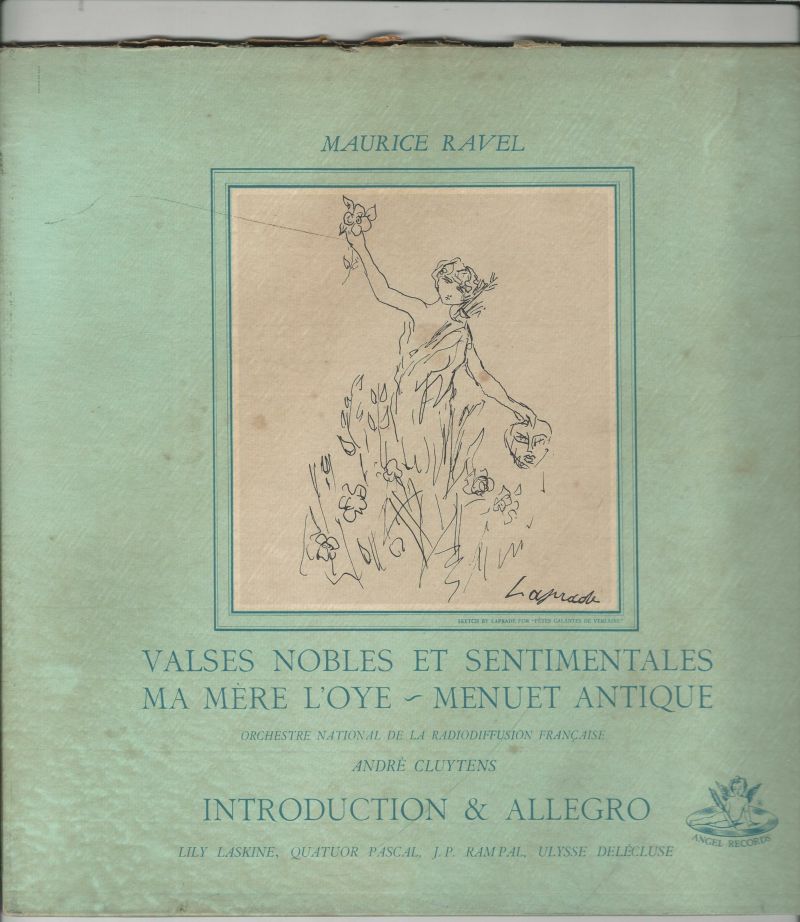 ANDRE CLUYTENS 33T ANGEL RECORDS 35173 RAVEL VALSES NOBLES ET SENTIMENTALES-MA MERE L OYE-MENUET ANTIQUE +++