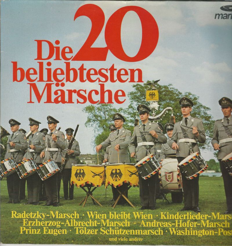 DIVERSES MUSIQUES (voir photos) 33T MARITIM 47 434 NU Die 20 Beliebtesten Märsche