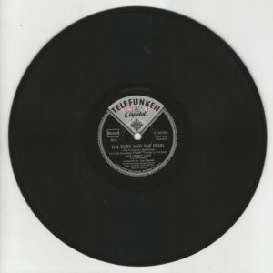 NAT "KING" COLE 78T25 Telefunken C 80 291 The Ruby And The Pearl / Faith Can Move Mountains