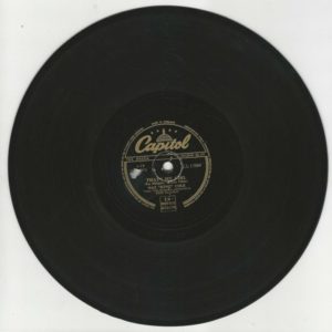 NAT "KING" COLE 78T25 Capitol CL 13564 That's My Girl / Too Young