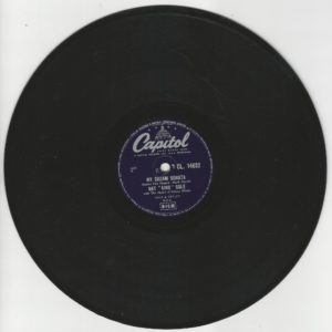 NAT "KING" COLE 78T25 Capitol CL 14632 My Dream Sonata / I Just Found Out About Love