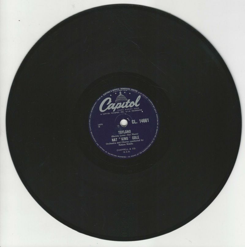 NAT "KING" COLE 78T25 Capitol CL 14661 To The Ends Of The Earth / Toyland – Image 2