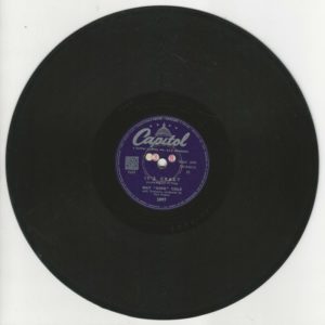 NAT "KING" COLE 78T25 Capitol 2897 It's Crazy / Smile
