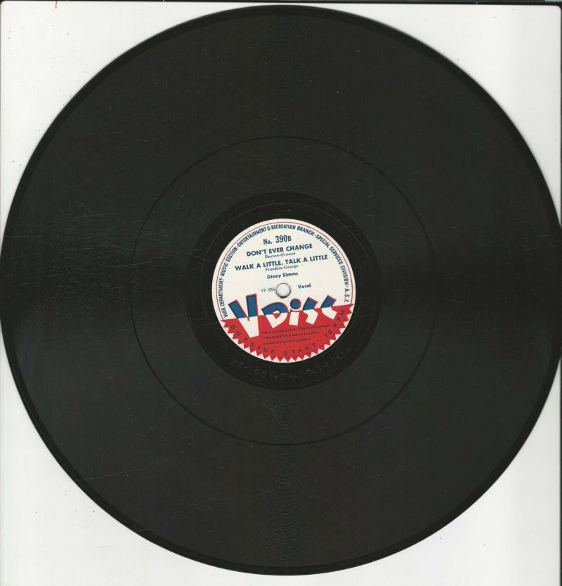 Marie GREENE/Ginny SIMMS 78T30 V DISC 390 Easy to Love / Don't Ever Change-Walk a Little, Talk a Little – Image 2