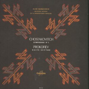 Igor MARKEVITCH 33T Columbia FCX 541 Symphonie N° 1 / Suite Scythe