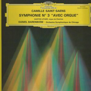 Daniel BARENBOIM 33 Tours DGG 2530619 ST SAENS: Symphonie N° 3 Avec Orgue: Gaston LITAIZE