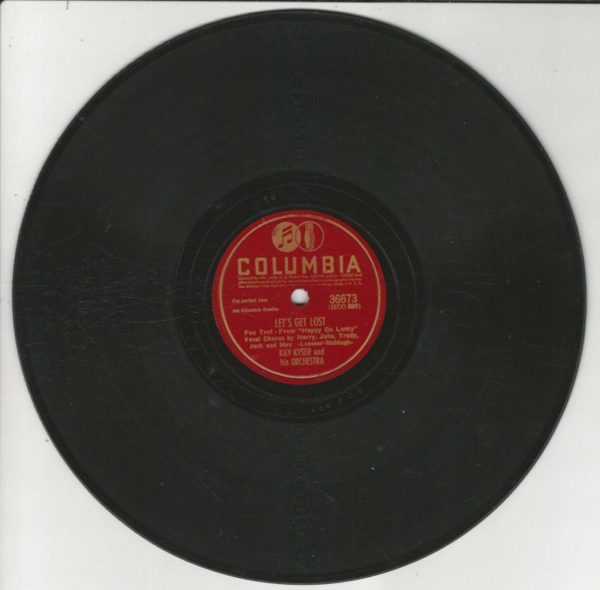 Kay KYSER and his Orchestra 78T25 Columbia 36673 Let's Get Lost / The Fuddy Duddy Whatchmaker