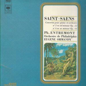 Philippe ENTREMONT CBS S75417 33T Saint Saens: Concertos pour Piano et orchestre: N°2 Sol mineur OP 22-N°4 ut mineur OP 44