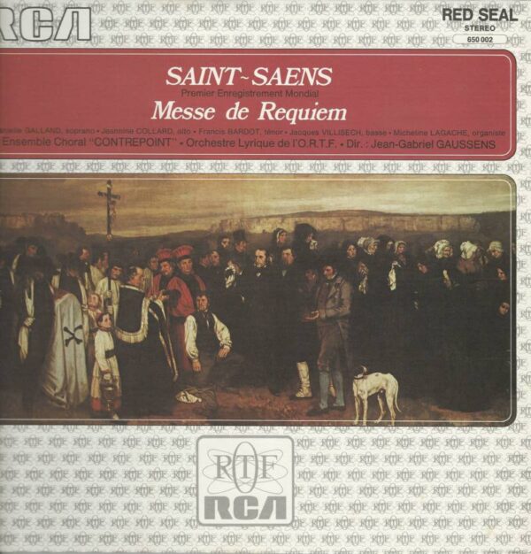 Ensemble Choral Contrepoint + Orchestre Lyrique ORTF 33T RCA 650002 Messe De Requiem OP 54-Premier Enregistrement Mondial