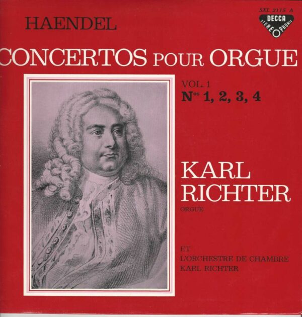 Karl RICHTER 33Tx3 Decca SXL 2115/187/201 Concertos pour Orgue 1-12