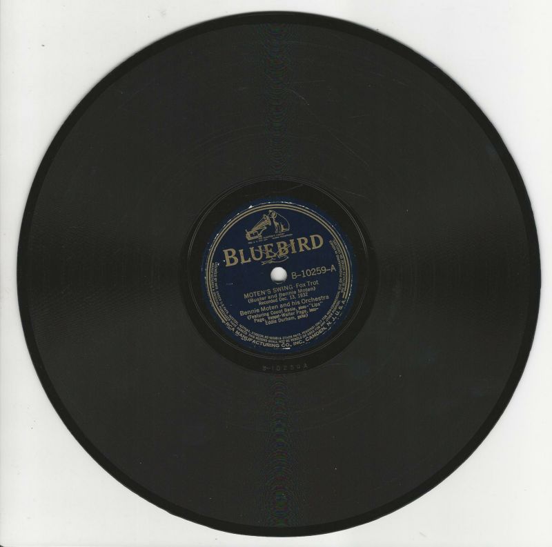 Bennie MOTEN 78T25 Bluebird B 10259 Moten's Swing / Toby
