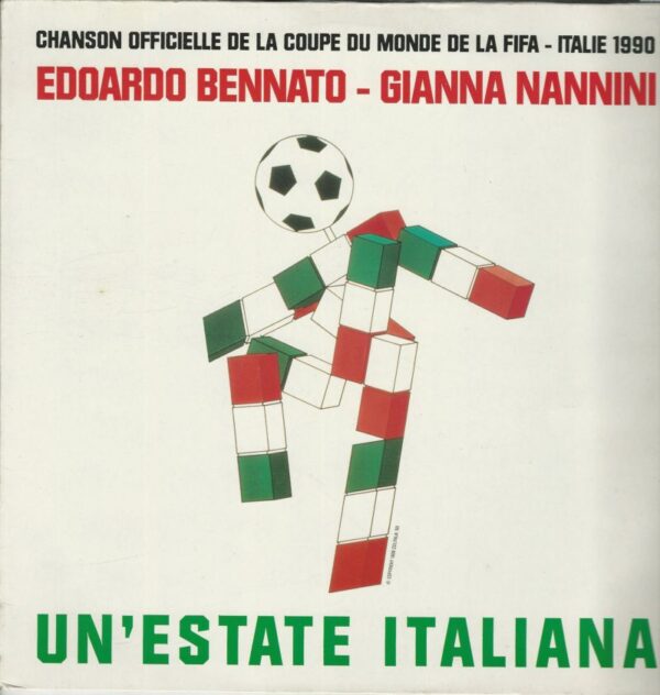 Edoardo BENNATO - Gianna NANNINI Maxi 45T Virgin 80523 Un Estate Italiana FIFA 90