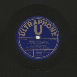 Emile PRUD'HOMME 78T25 Ultraphone N° AP 1553 Brune ou Blonde / Tout est bon quand on aime