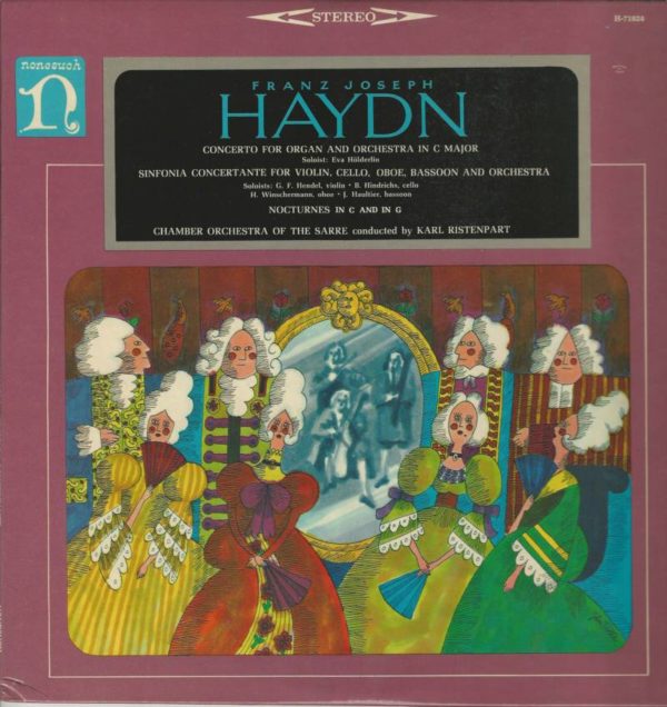 KARL RISTENPART 33T NONESUCH H71024 HAYDN CONCERTO POUR ORGUE-NOCTURNES+++