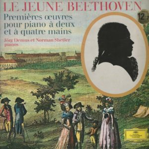 JÖRG DEMUS ET NORMAN SHETLER pianos 33T DGG TULIP STEREO 643216 BEETHOVEN PREMIERES OEUVRES POUR PIANO A 2 ET A 4 MAINS