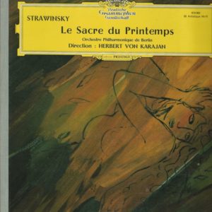 Herbert Von Karajan 33T DGG Tulip 618920 Strawinsky Le Sacre du Printemps