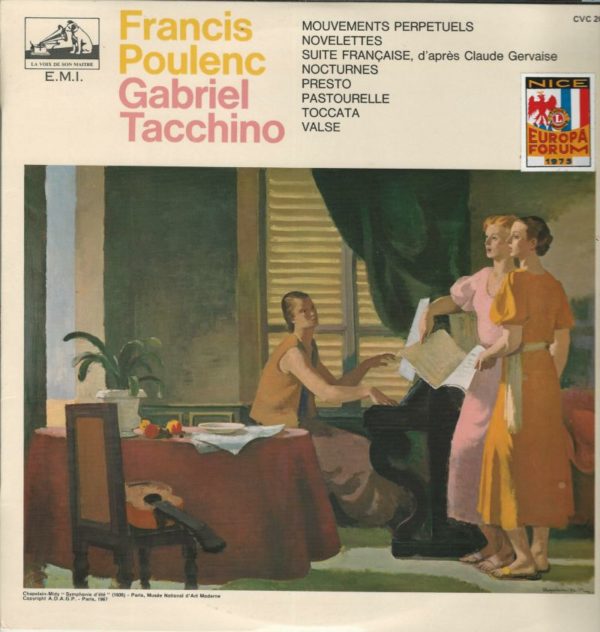 Gabriel Tacchino 33T VSM CVC 2057 Francis Poulenc  Suite Française-Novelettes +6