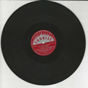 Johnny HODGES 78T25 Sunrise 2006 Far Away Blues / Frisky