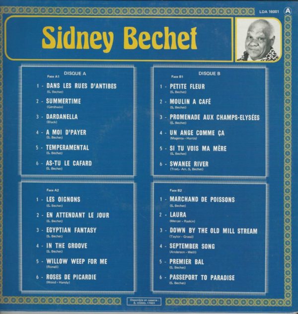 Sidney BECHET 33TD Vogue 16001 Le Double Disque d'Or de Sidney Bechet – Image 2