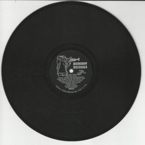 JOHNNY HODGES and his Orchestra 78T25 Mercury Records 89035 Through for the Night/Latino